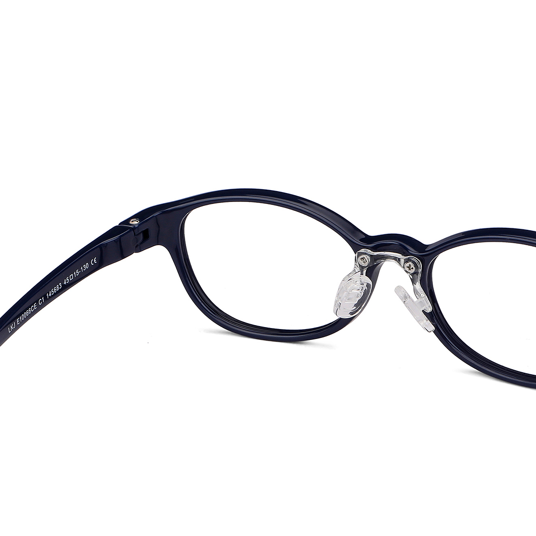 Hooper Screen Glasses Blue-Block Kids Computer Glasses: Blue Black Full Rim Rectangle Kids  5-8 yrs  Lenskart Junior LKJ E10066CE-C1 right side