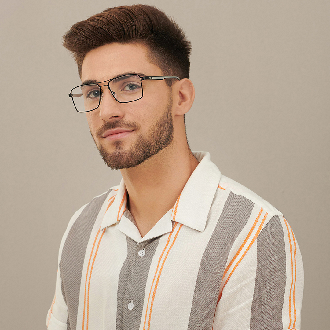 Lenskart Air Online Black Full Rim Square left side