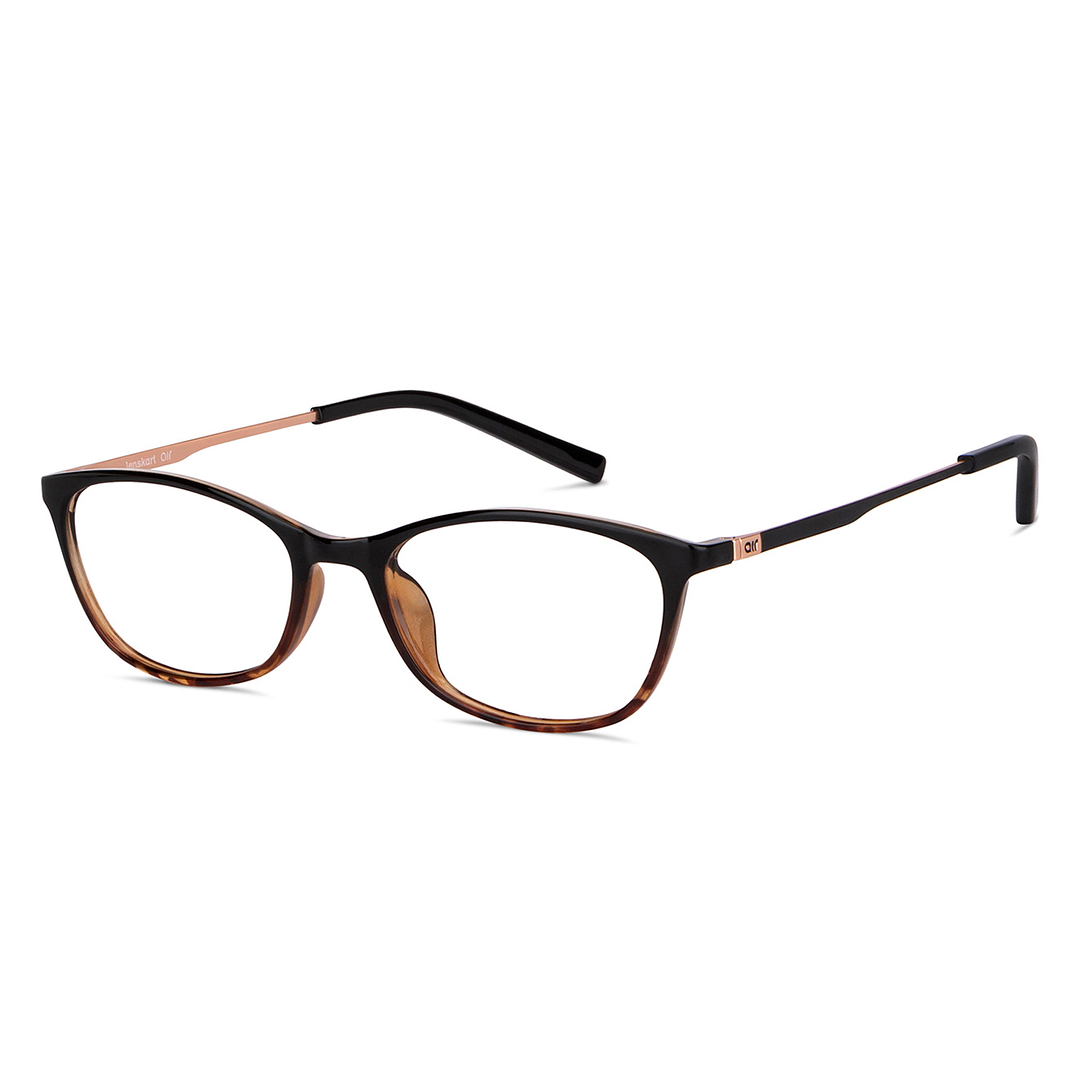 Black Brown Tortoise Gold Full Rim Cat Eye Lenskart Air Comfort LA