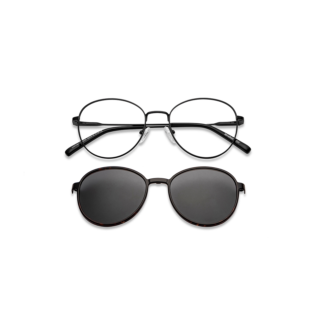 Lenskart Air Online Black Full Rim Round right side
