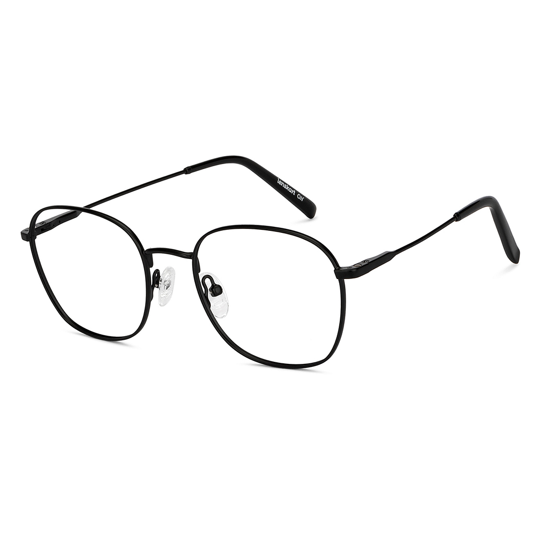 Lenskart Air Online Black Full Rim Round left side
