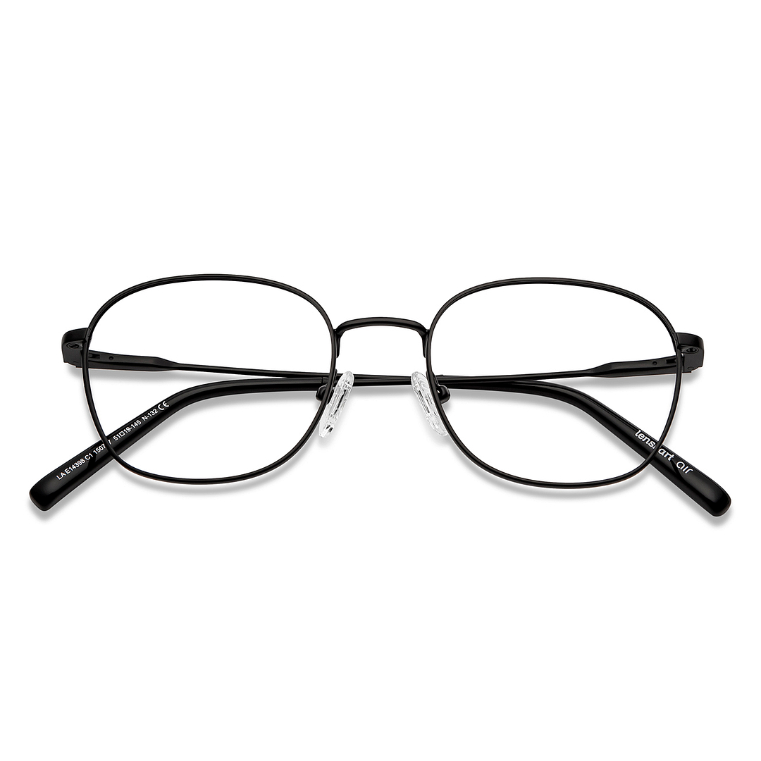 Lenskart Air Online Black Full Rim Round left side