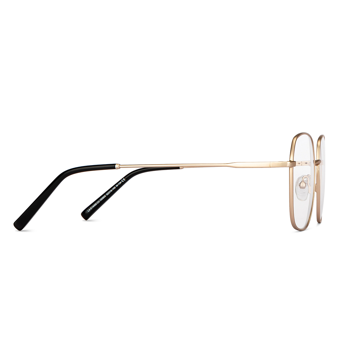 Lenskart Air Online Gold Full Rim Square left side