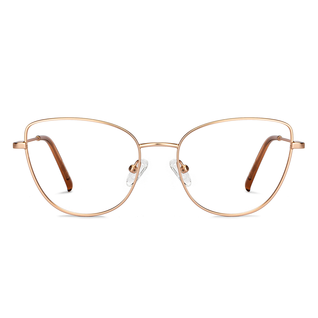 Lenskart Air Online Gold Full Rim Cat Eye right side