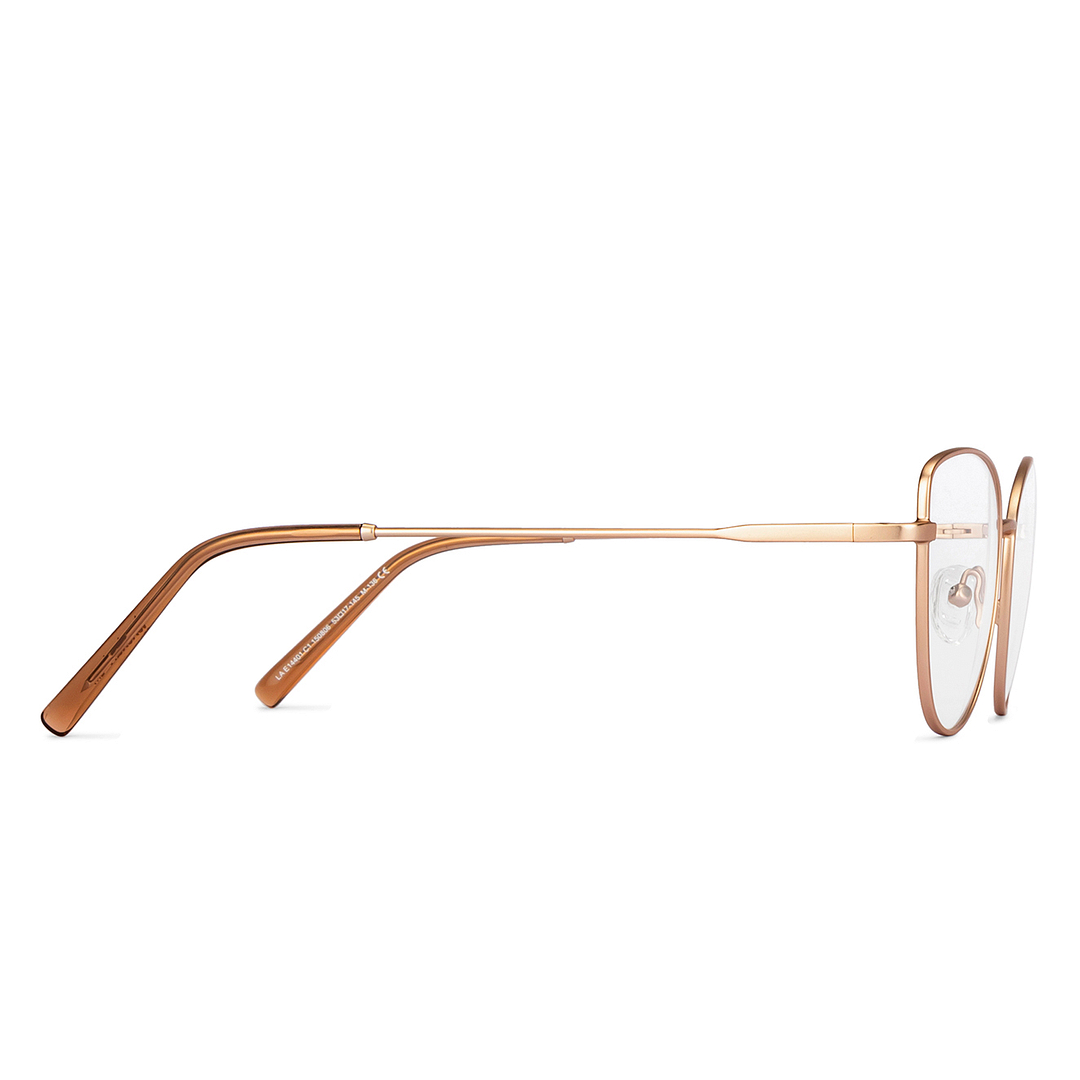 Lenskart Air Online Gold Full Rim Cat Eye right side