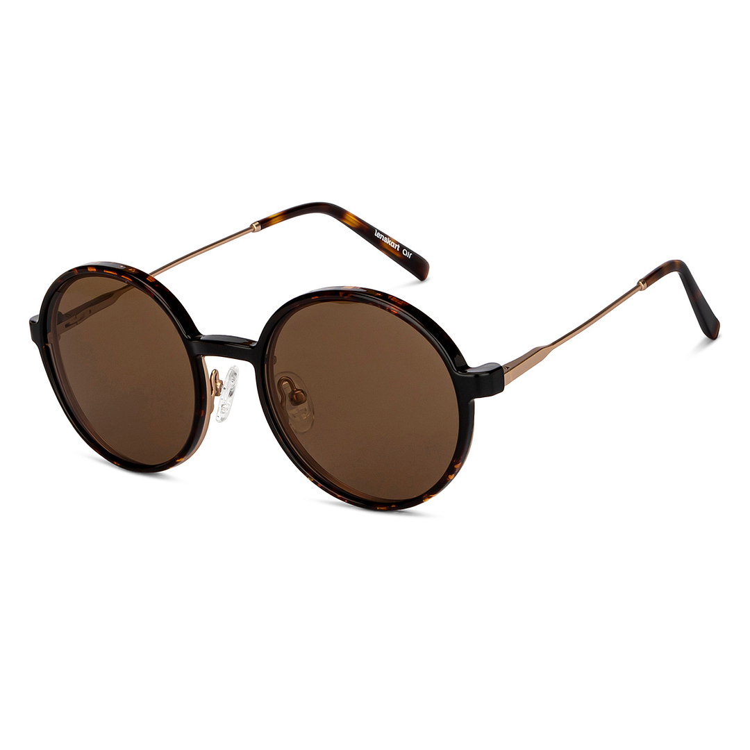 Lenskart Air Online Gold Full Rim Round right side