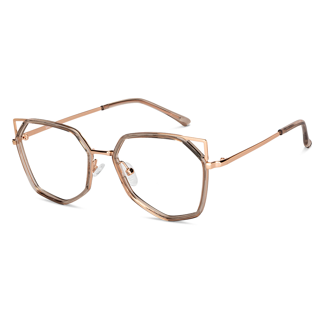 Lenskart Air Crystal Transparent Full Rim Geometric left side