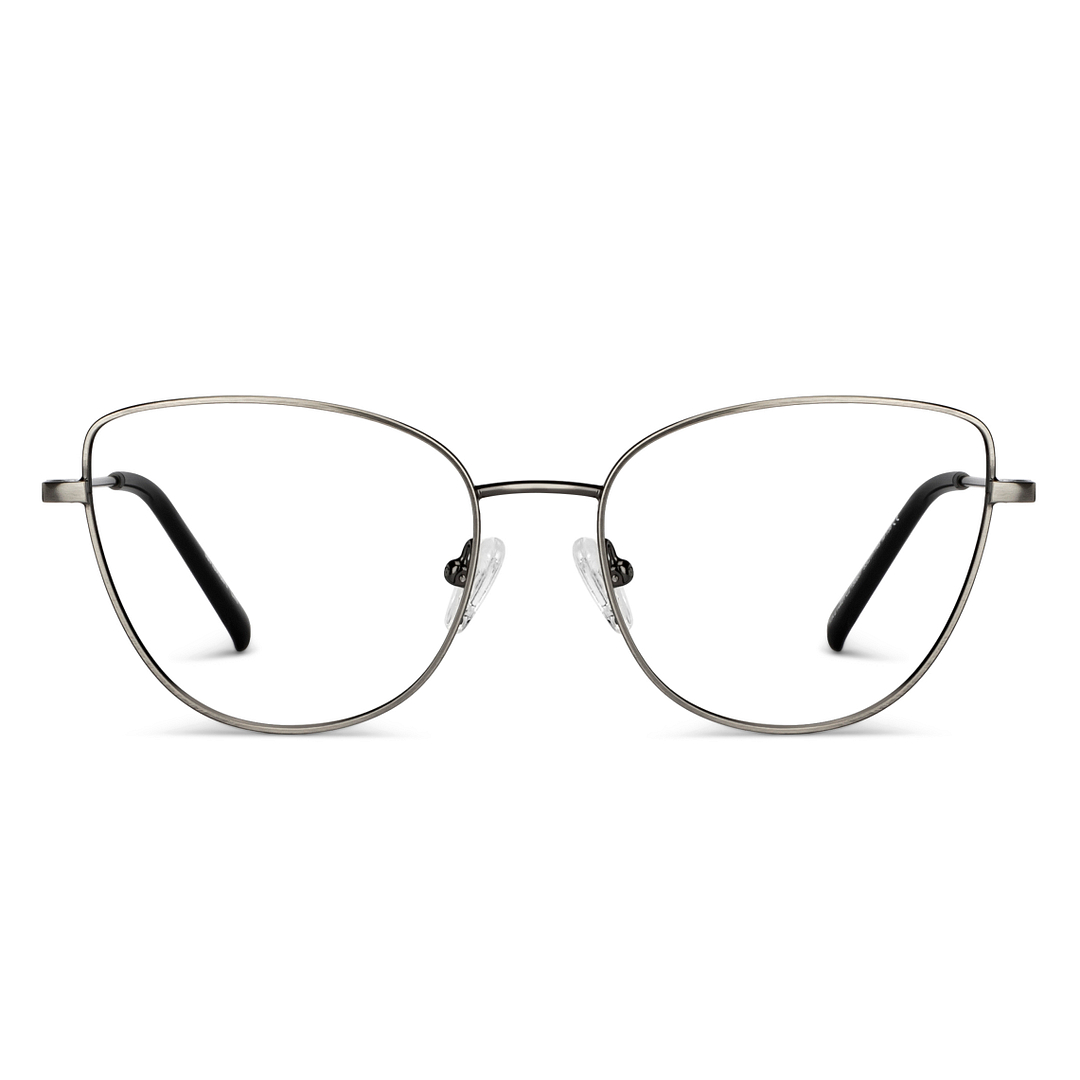 Lenskart Air Online Mid Gunmetal Full Rim Cat Eye left side