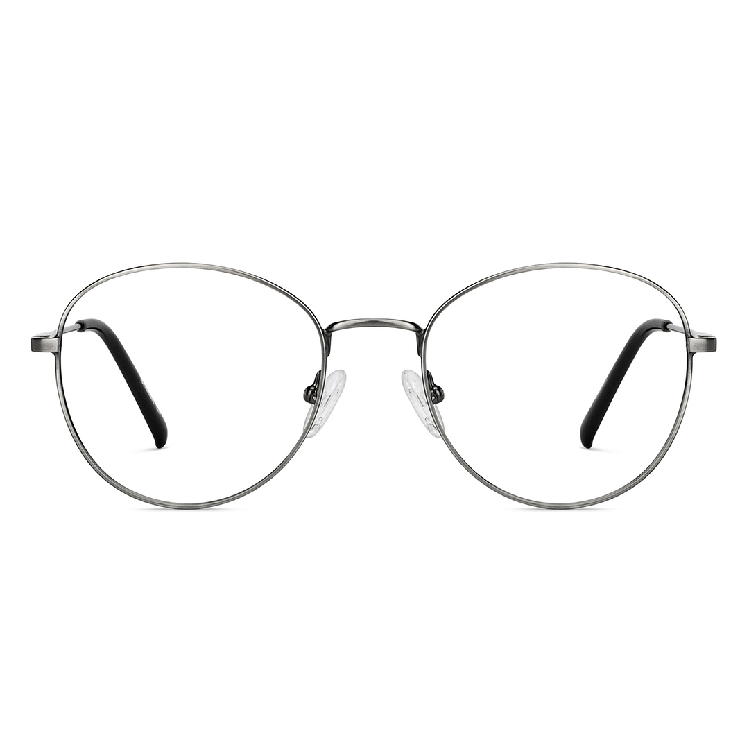 Lenskart Air Online Mid Gunmetal Full Rim Round left side