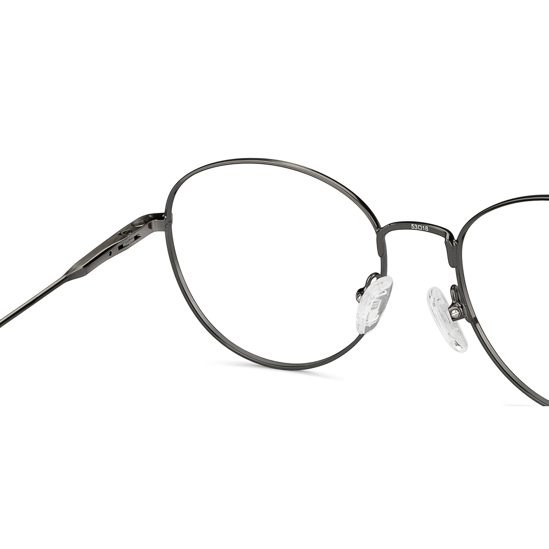 Lenskart Air Online Mid Gunmetal Full Rim Round right side