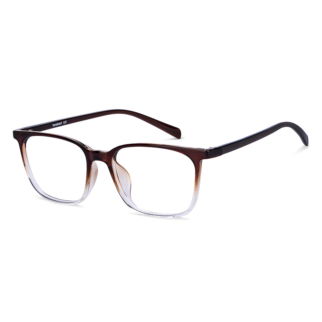 Lenskart Air Online Brown Transparent Full Rim Square right side