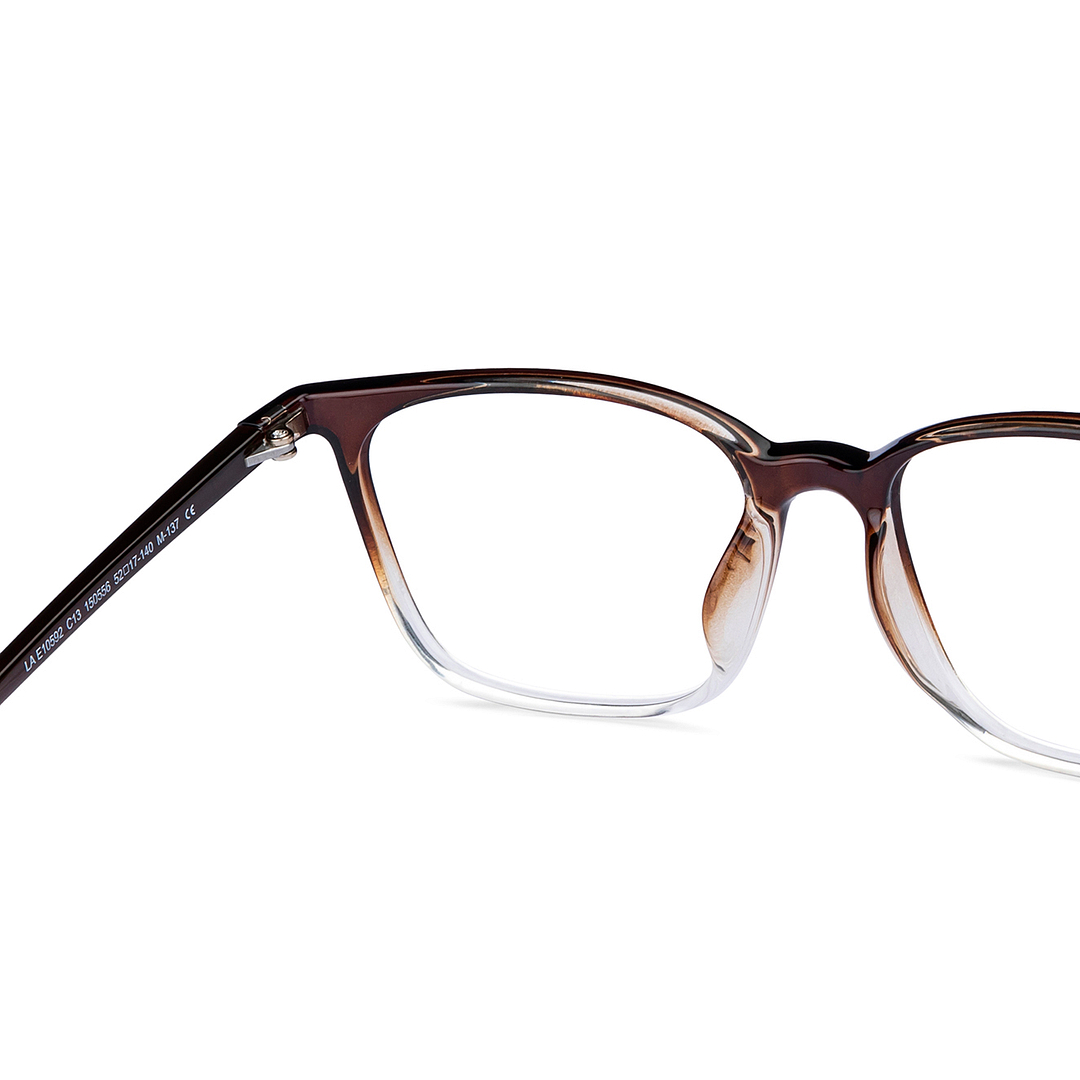 Lenskart Air Online Brown Transparent Full Rim Square right side