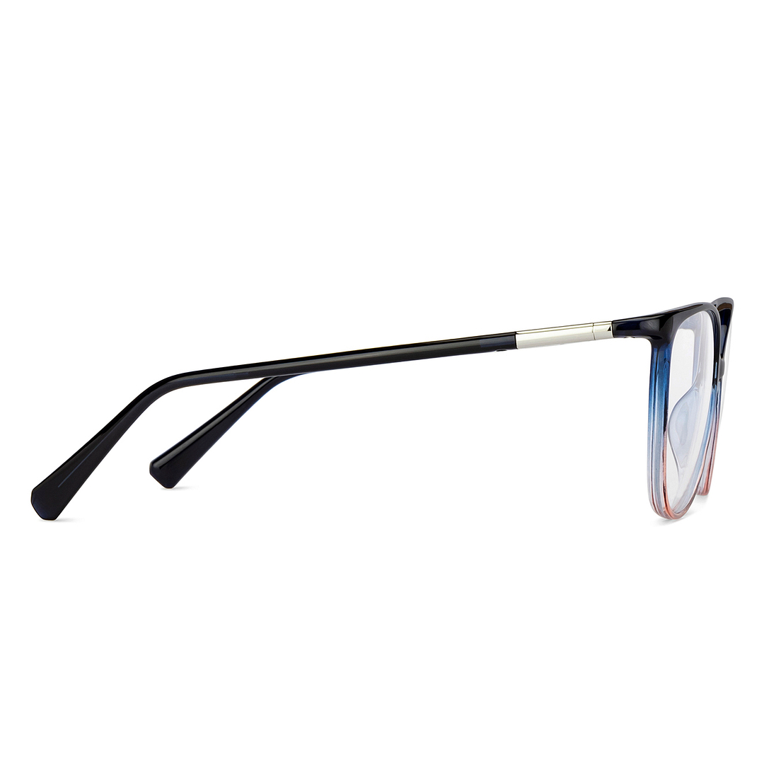 Lenskart Air Online Blue Transparent Full Rim Cat Eye left side