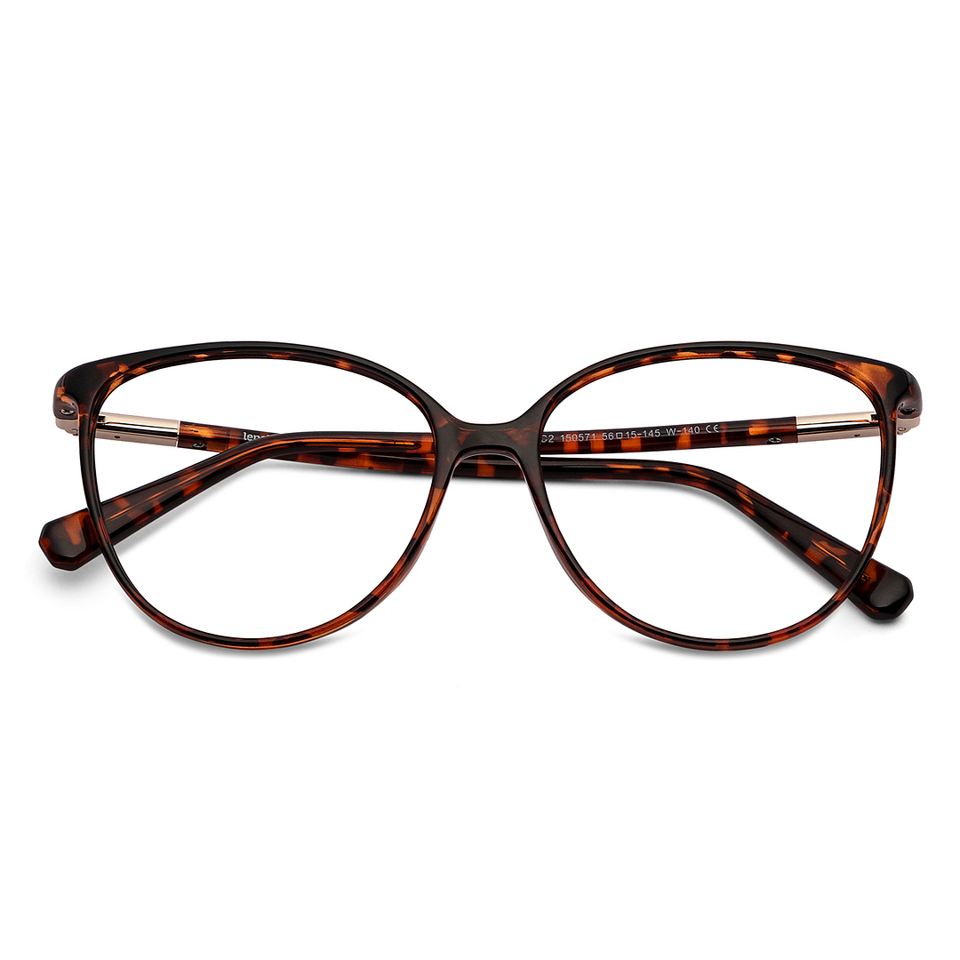 Lenskart Air Online Tortoise Full Rim Cat Eye left side
