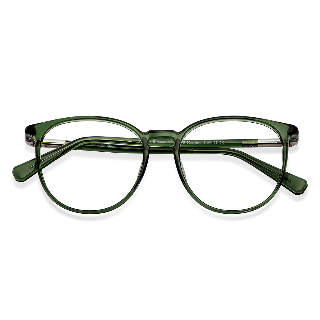 Lenskart Air Online Green Full Rim Round left side
