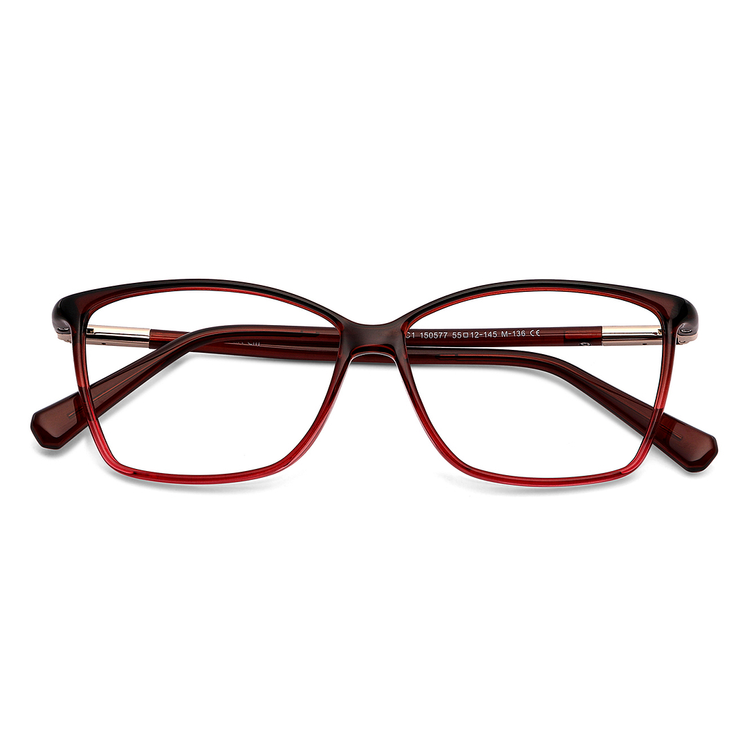 Lenskart Air Online Red Full Rim Square left side