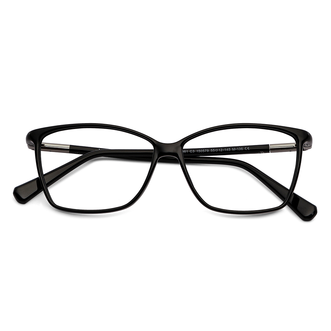 Lenskart Air Online Black Full Rim Square left side