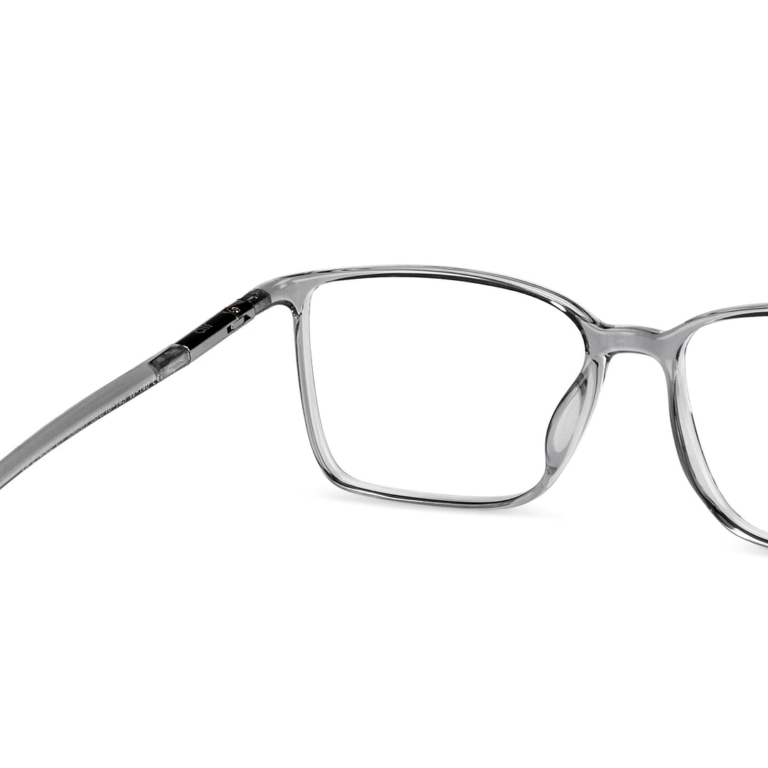 Lenskart Air Gray Transparent Full Rim Rectangle right side