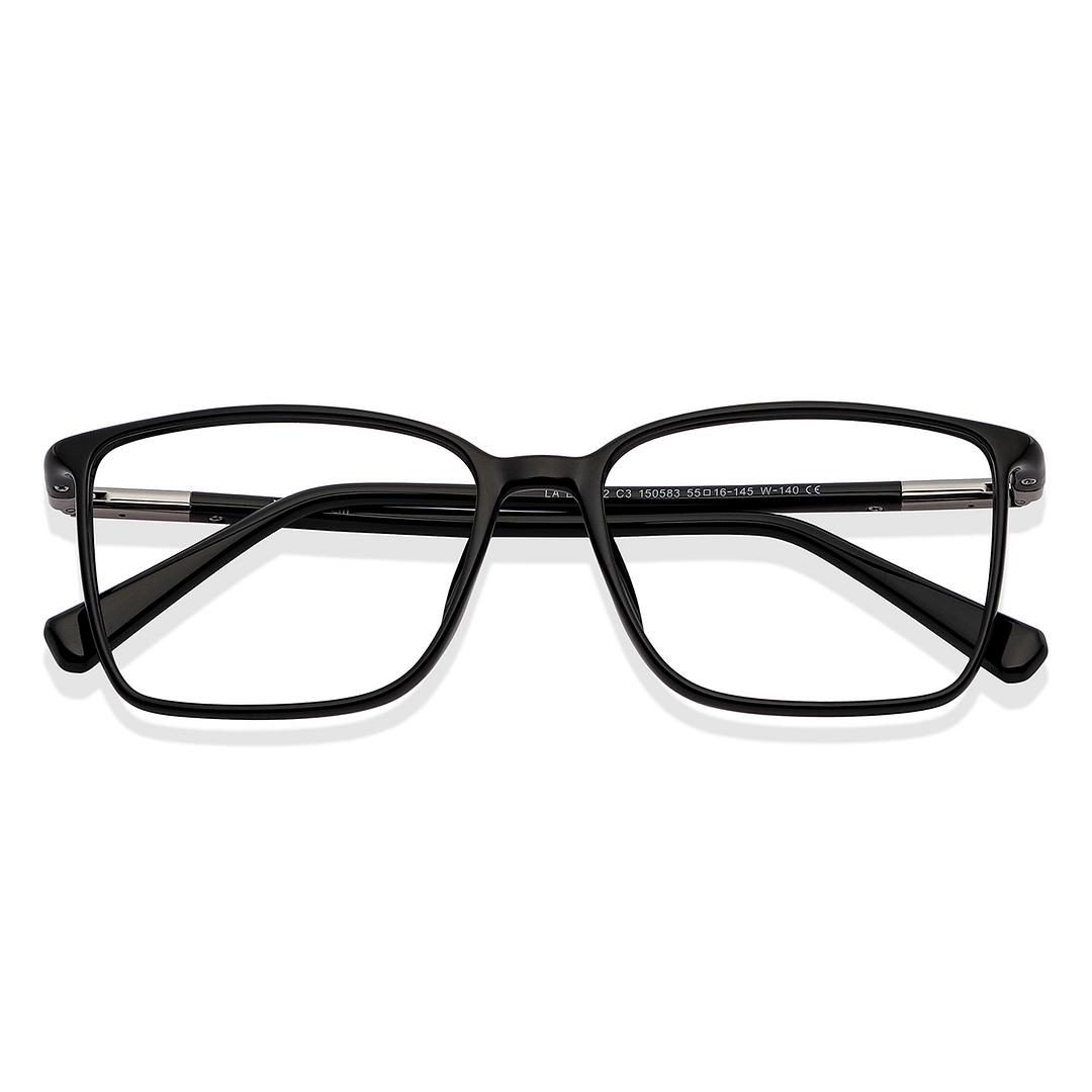 Lenskart Air Black Full Rim Rectangle left side
