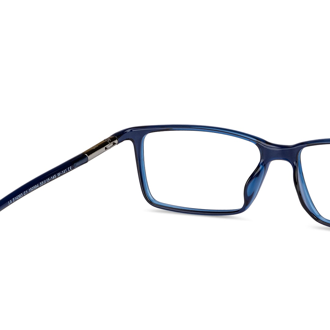 Lenskart Air Sky Blue Full Rim Rectangle right side