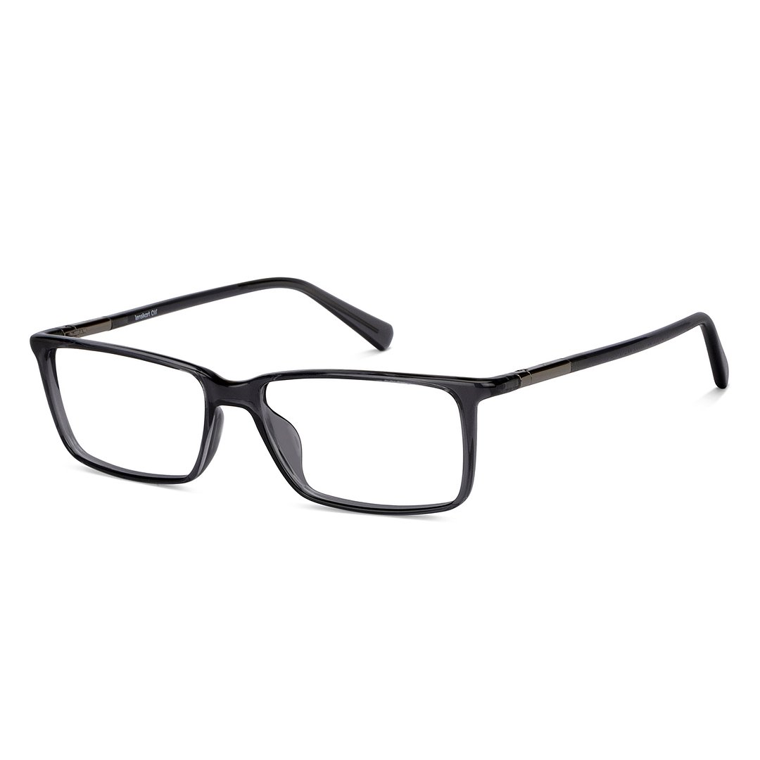 Lenskart Air Gray Transparent Full Rim Rectangle right side