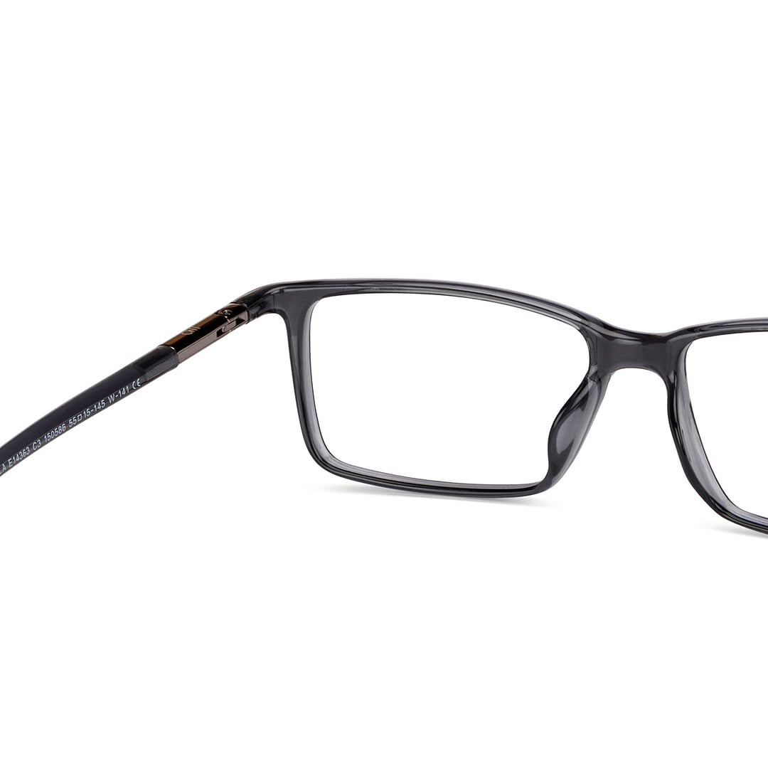 Lenskart Air Gray Transparent Full Rim Rectangle right side