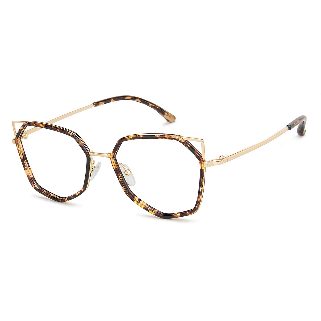 Lenskart Air Tortoise Full Rim Geometric left side