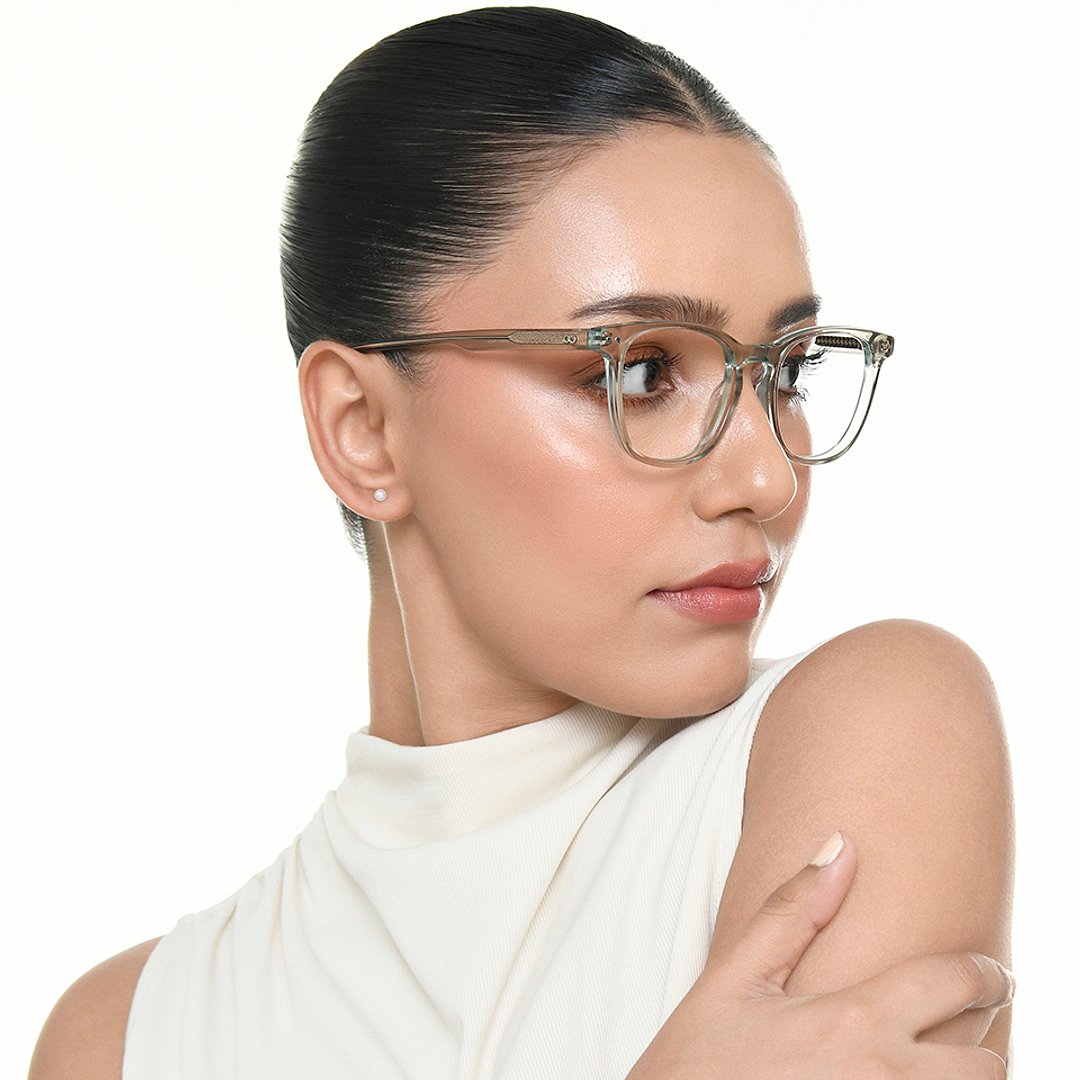 Lenskart Hustlr Ash grey-Ace Full Rim Square left side