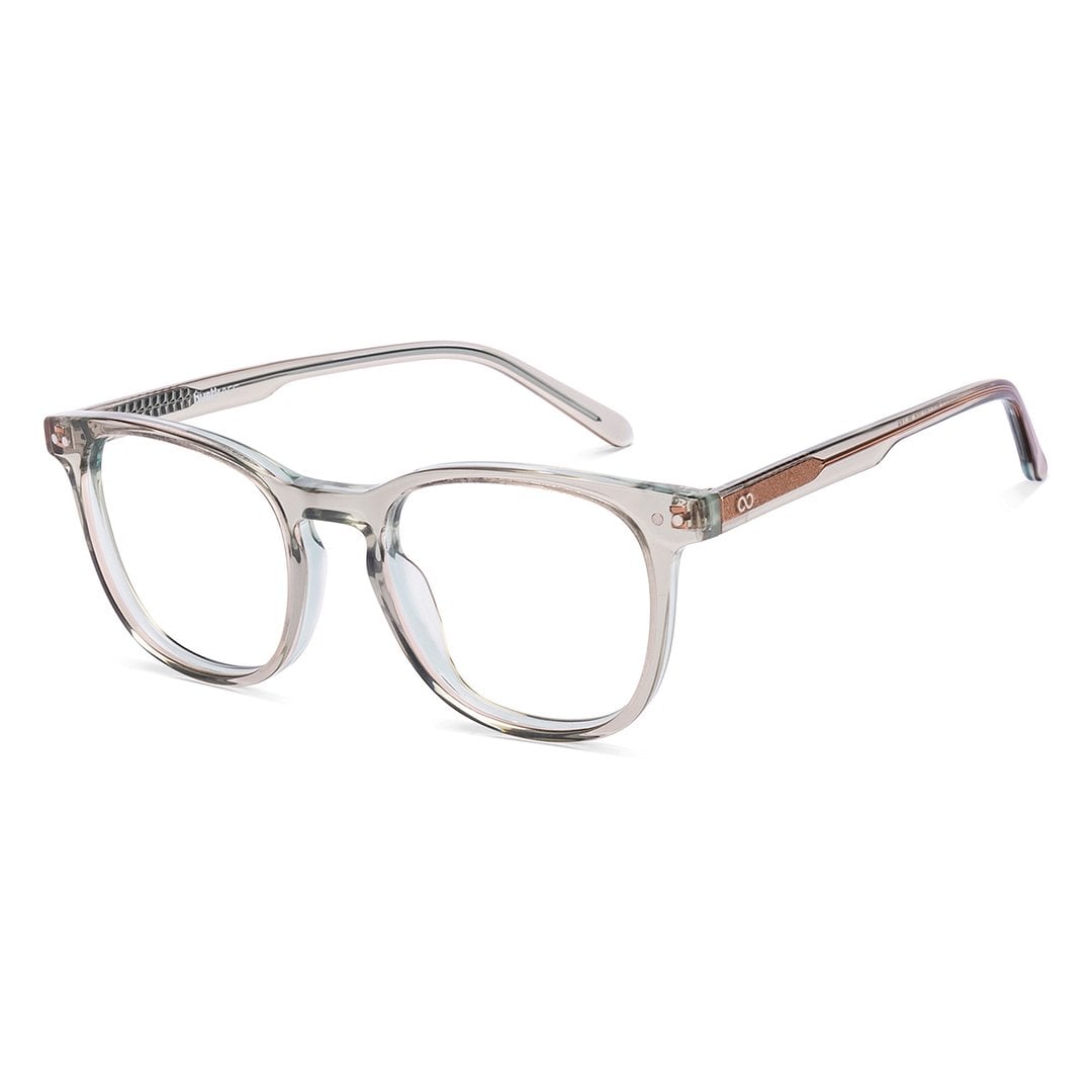 Lenskart Hustlr Ash grey-Ace Full Rim Square left side