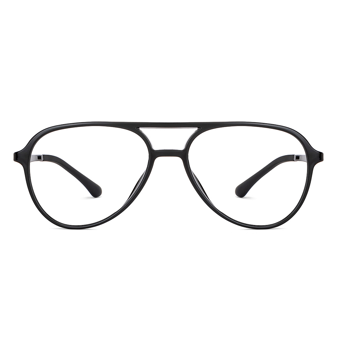 Lenskart Air Online Black Full Rim Aviator left side