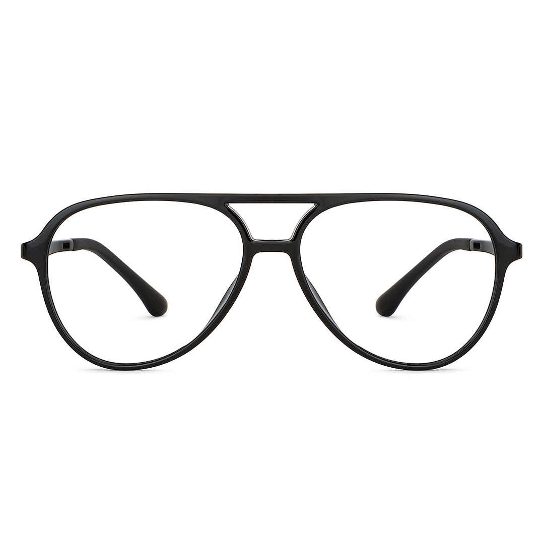 Lenskart Air Online Black Full Rim Aviator left side