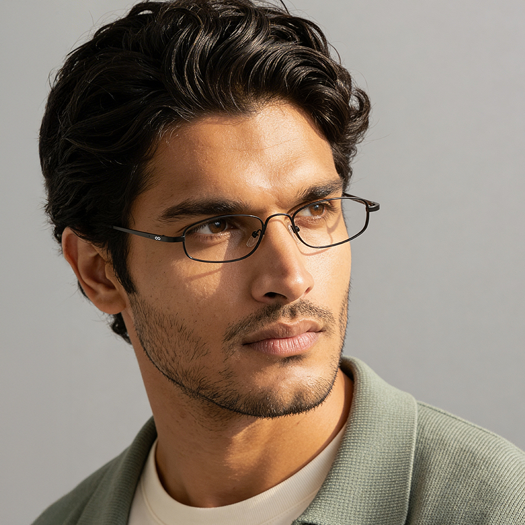 Lenskart READERS Black Black Full Rim Oval Lenskart READERS LR 6967 Only for 1 25 Prefitted Powers left side