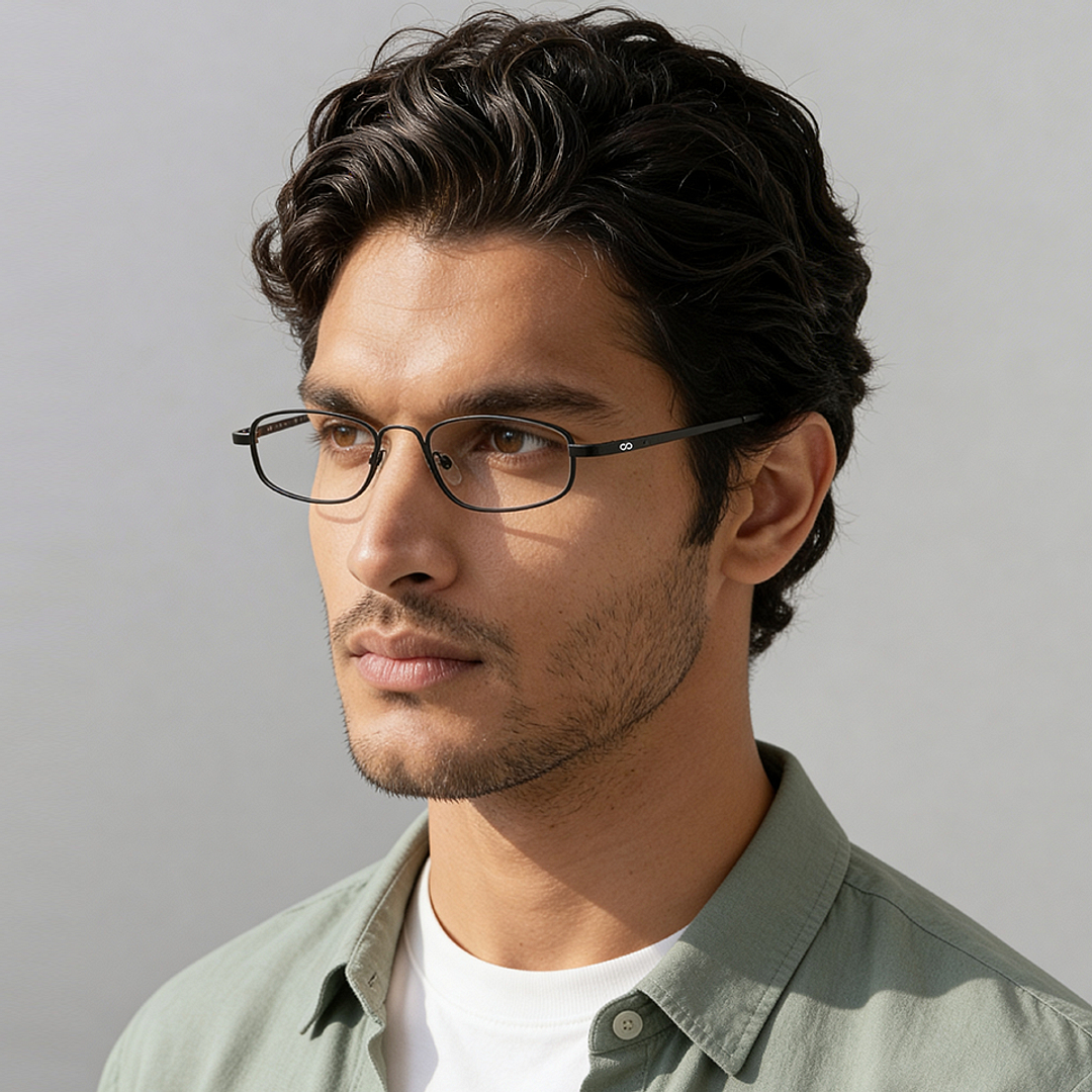 Lenskart READERS Black Black Full Rim Oval Lenskart READERS LR 6967 Only for 1 25 Prefitted Powers right side