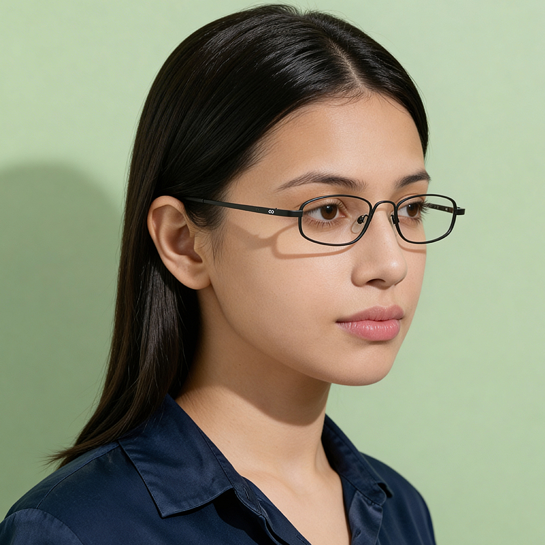 Lenskart READERS Black Black Full Rim Oval Lenskart READERS LR 6967 Only for 1 25 Prefitted Powers right side