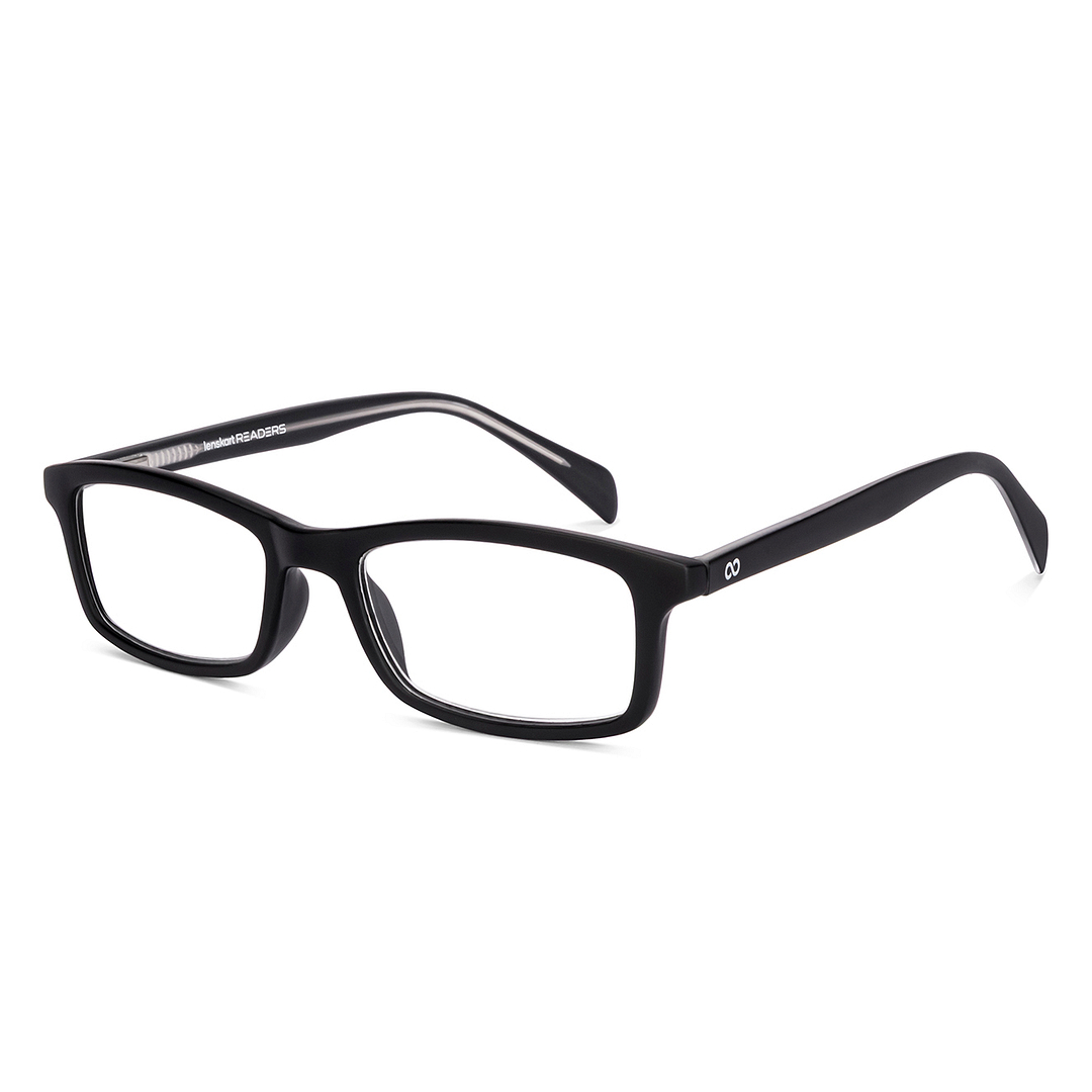 Lenskart READERS Black Black Full Rim Rectangle Lenskart READERS LR E11058 Only for 1 5 Prefitted Powers right side