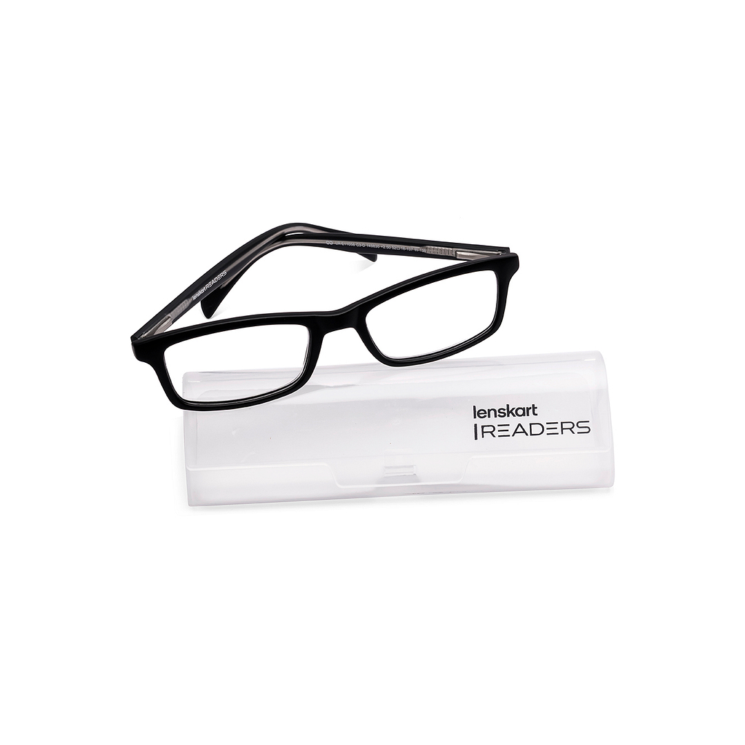 Lenskart READERS Black Black Full Rim Rectangle Lenskart READERS LR E11058 Only for 2 5 Prefitted Powers left side