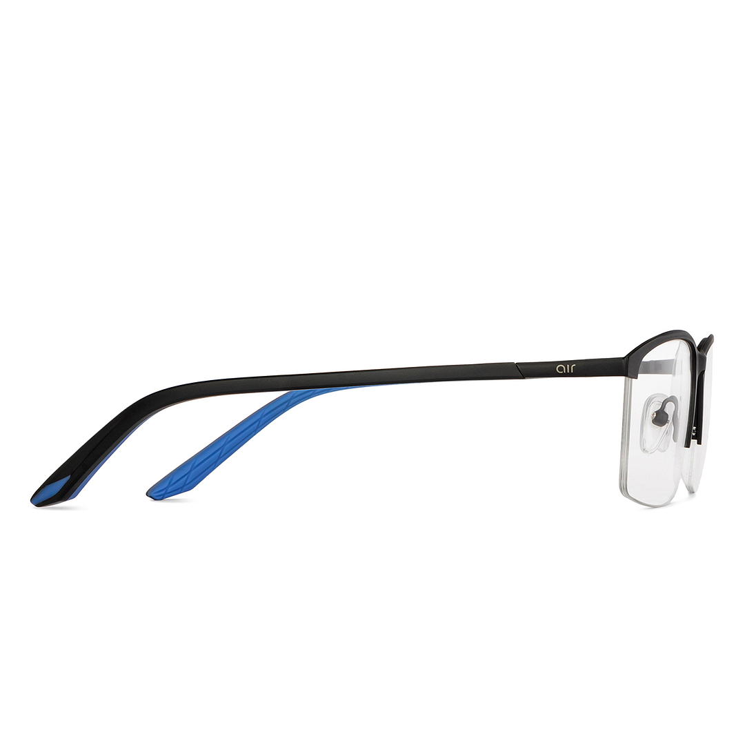 Lenskart Air Online Black Half Rim Rectangle left side