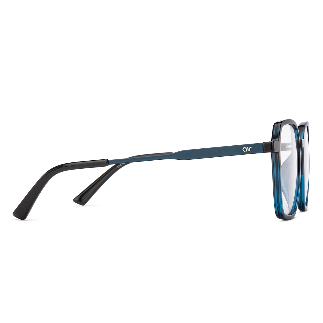 Lenskart Air Online Blue Transparent Full Rim Square left side