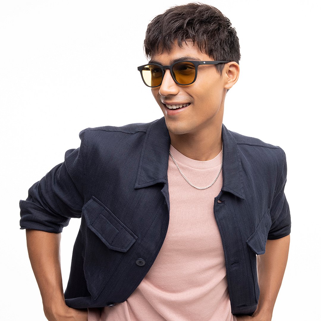 Lenskart Hustlr Online Dark Night Full Rim Square left side