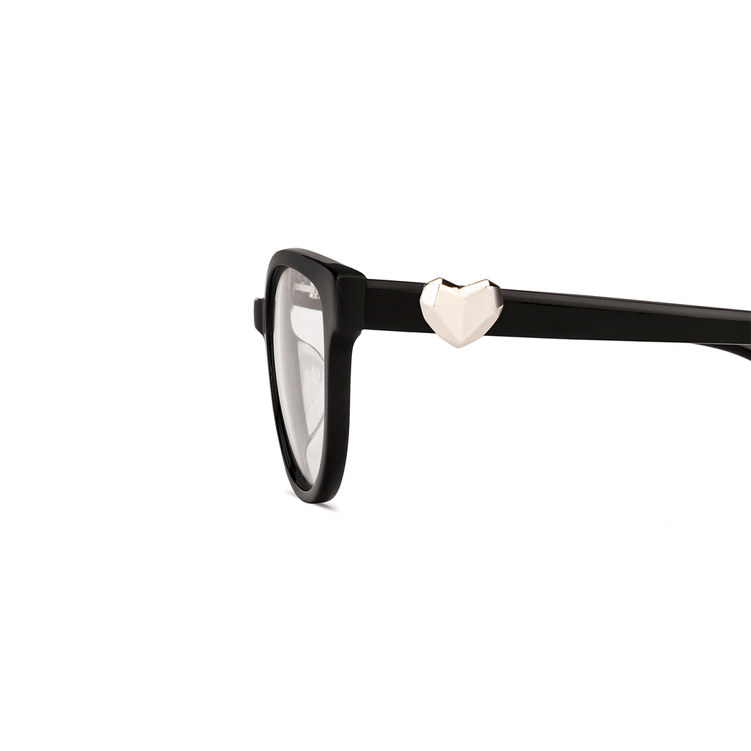 Lenskart Black Full Rim Cat Eye left side