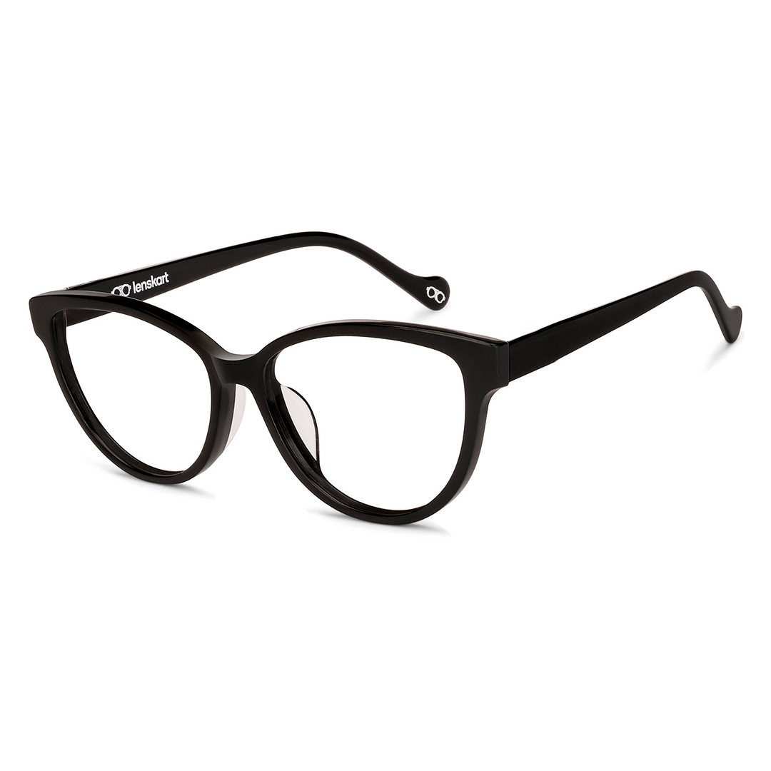 Lenskart Black Full Rim Cat Eye left side