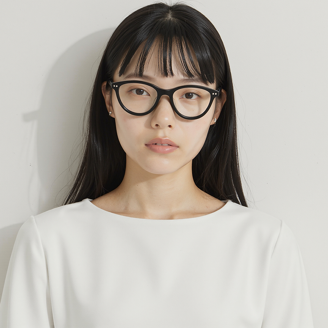 Lenskart Black Full Rim Cat Eye left side