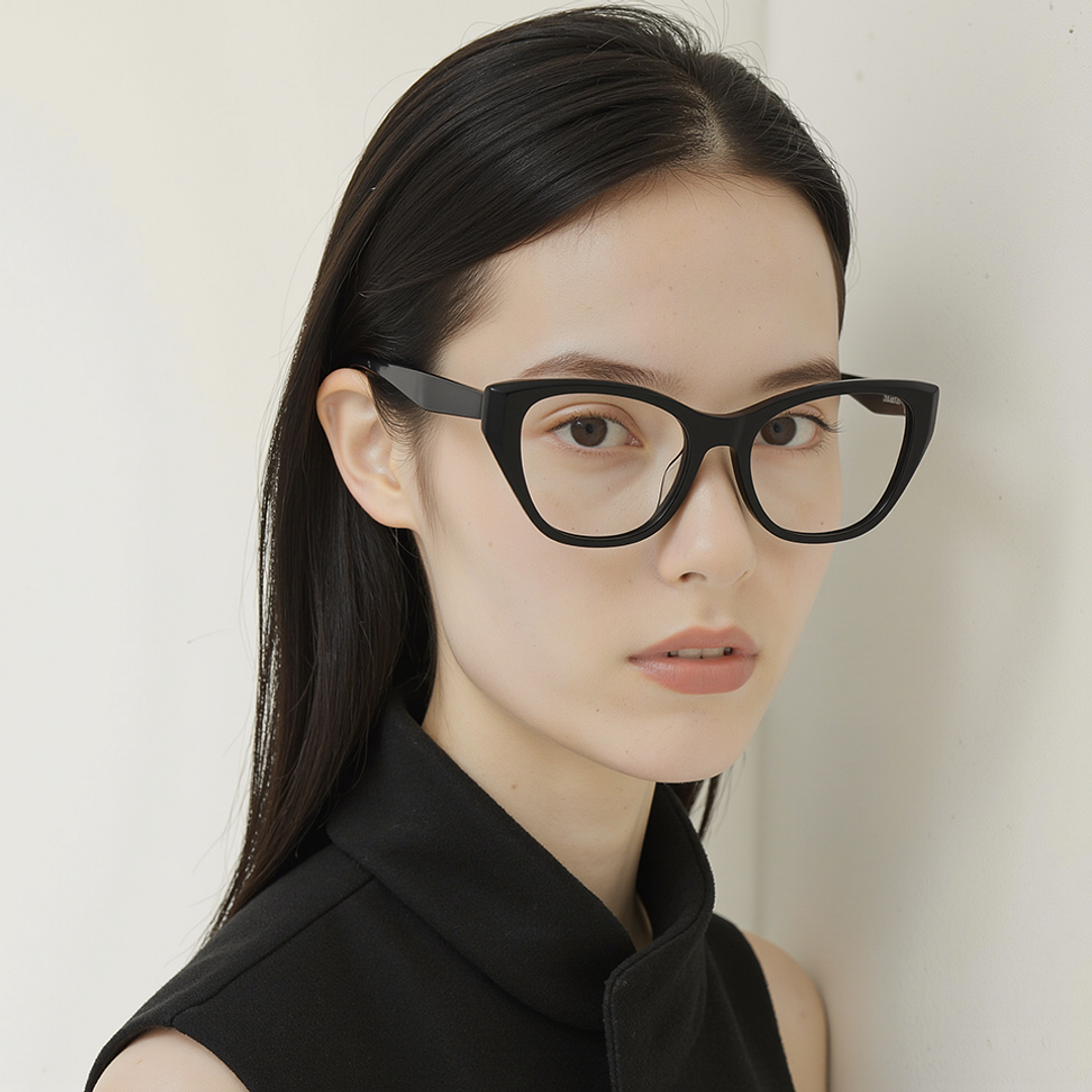 Lenskart Black Full Rim Cat Eye right side