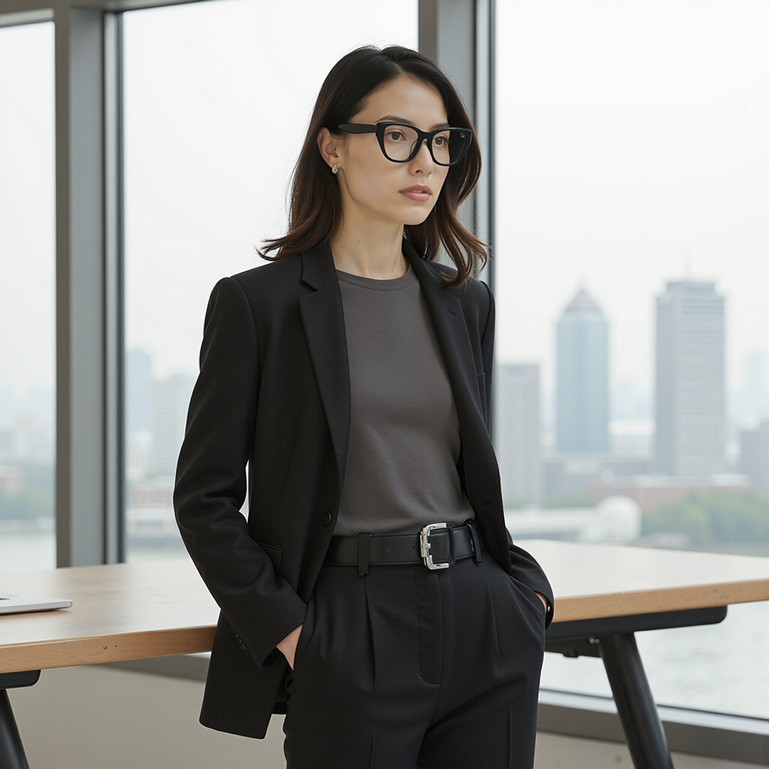 Lenskart Black Full Rim Cat Eye left side