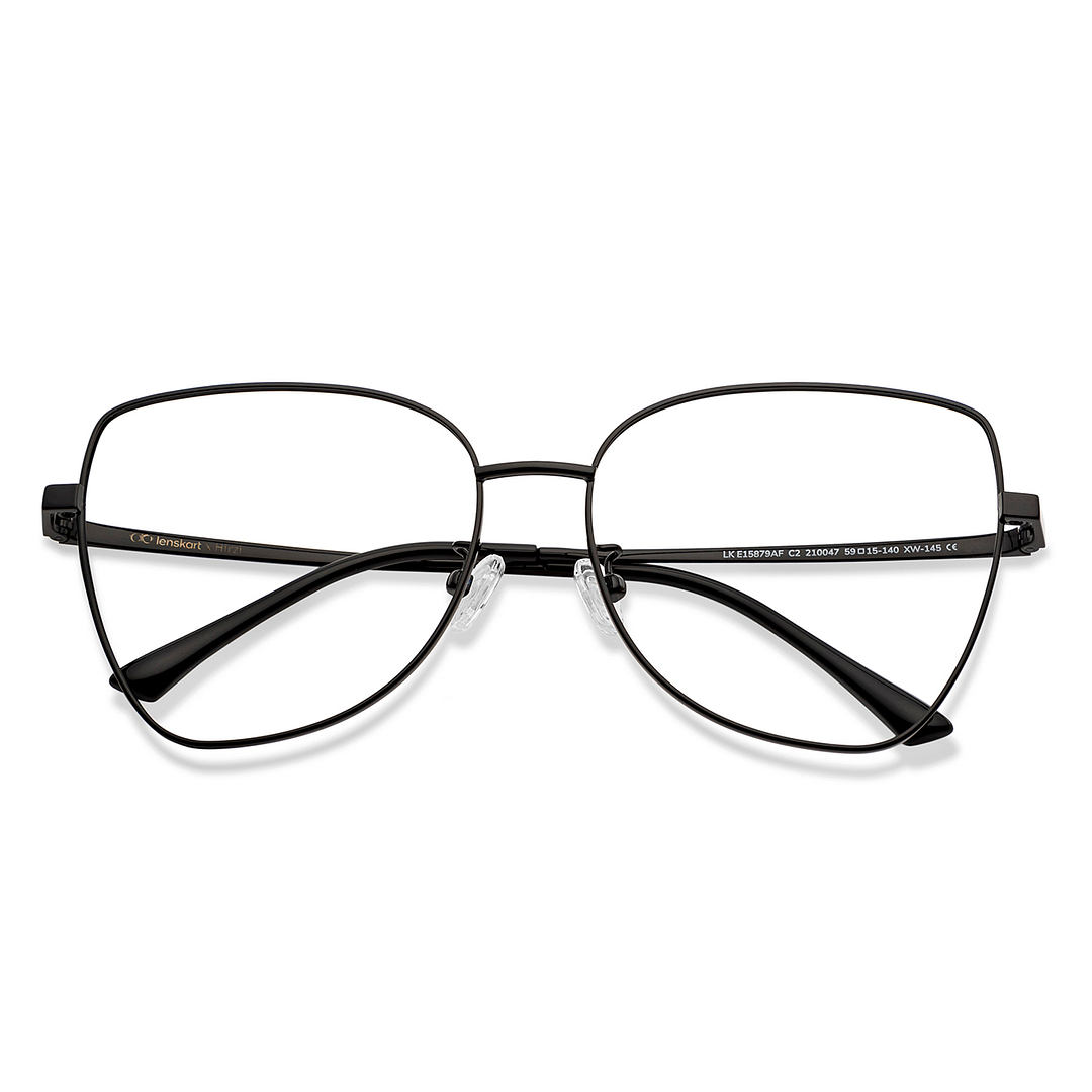 Lenskart Black Full Rim Cat Eye left side