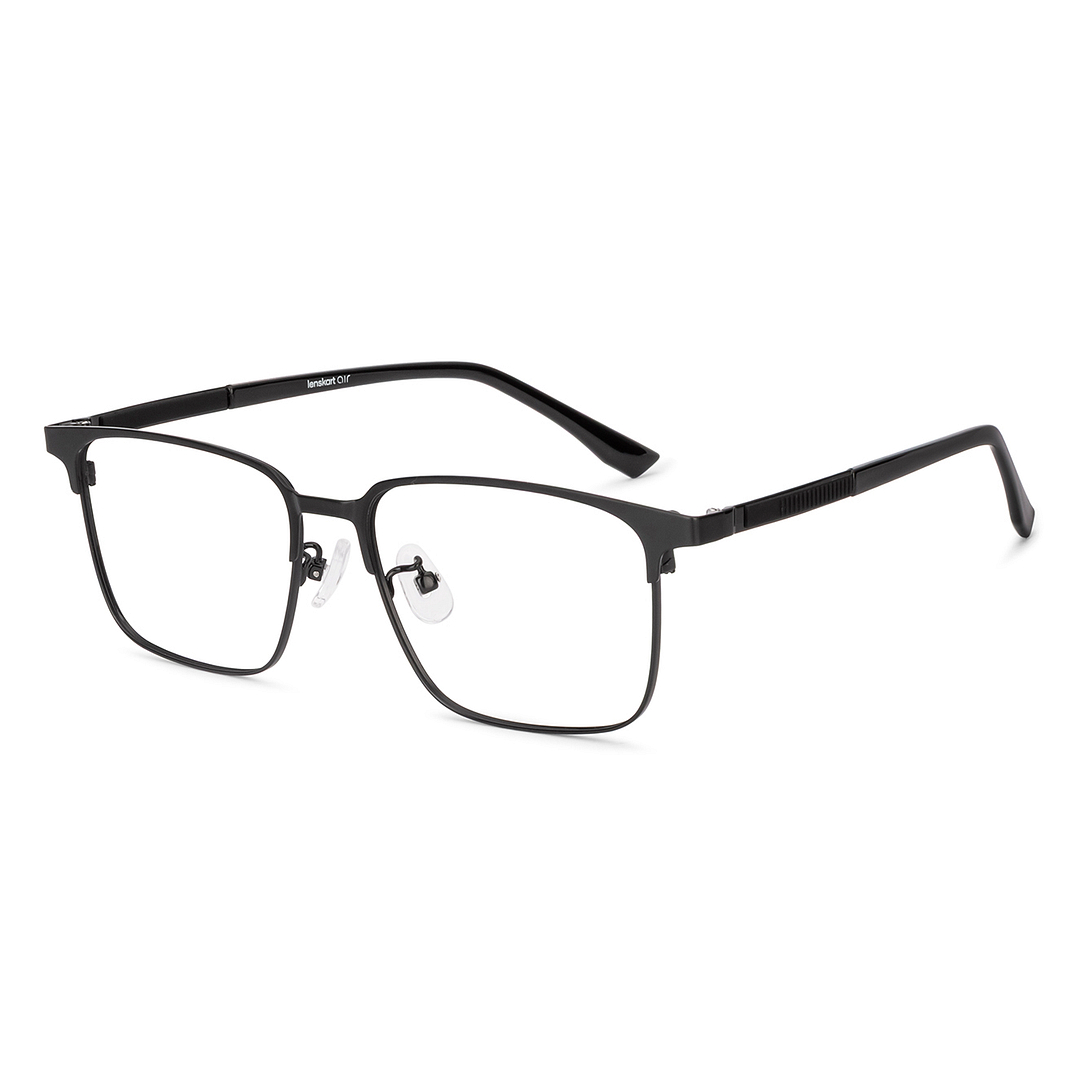 Lenskart Air Black Full Rim Clubmaster left side