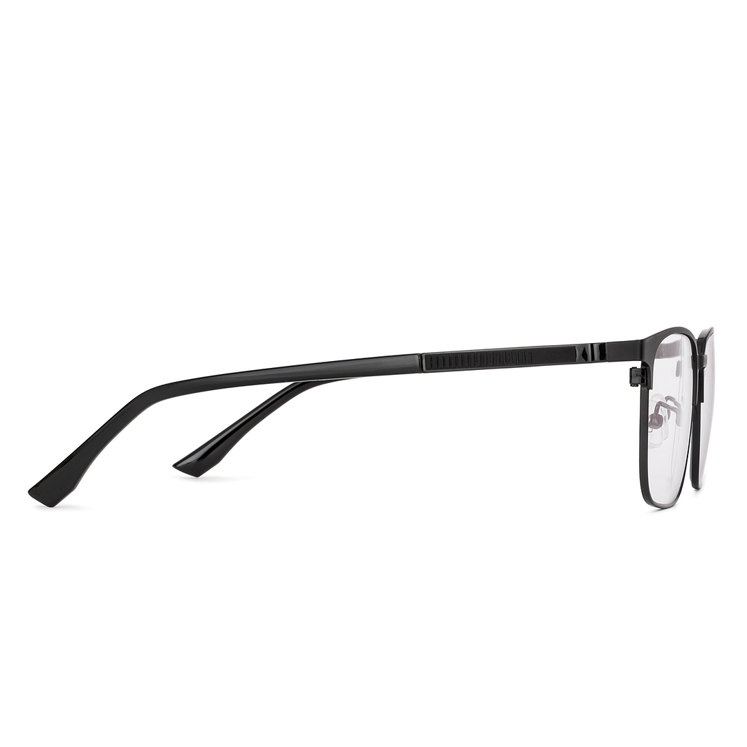 Lenskart Air Black Full Rim Clubmaster left side