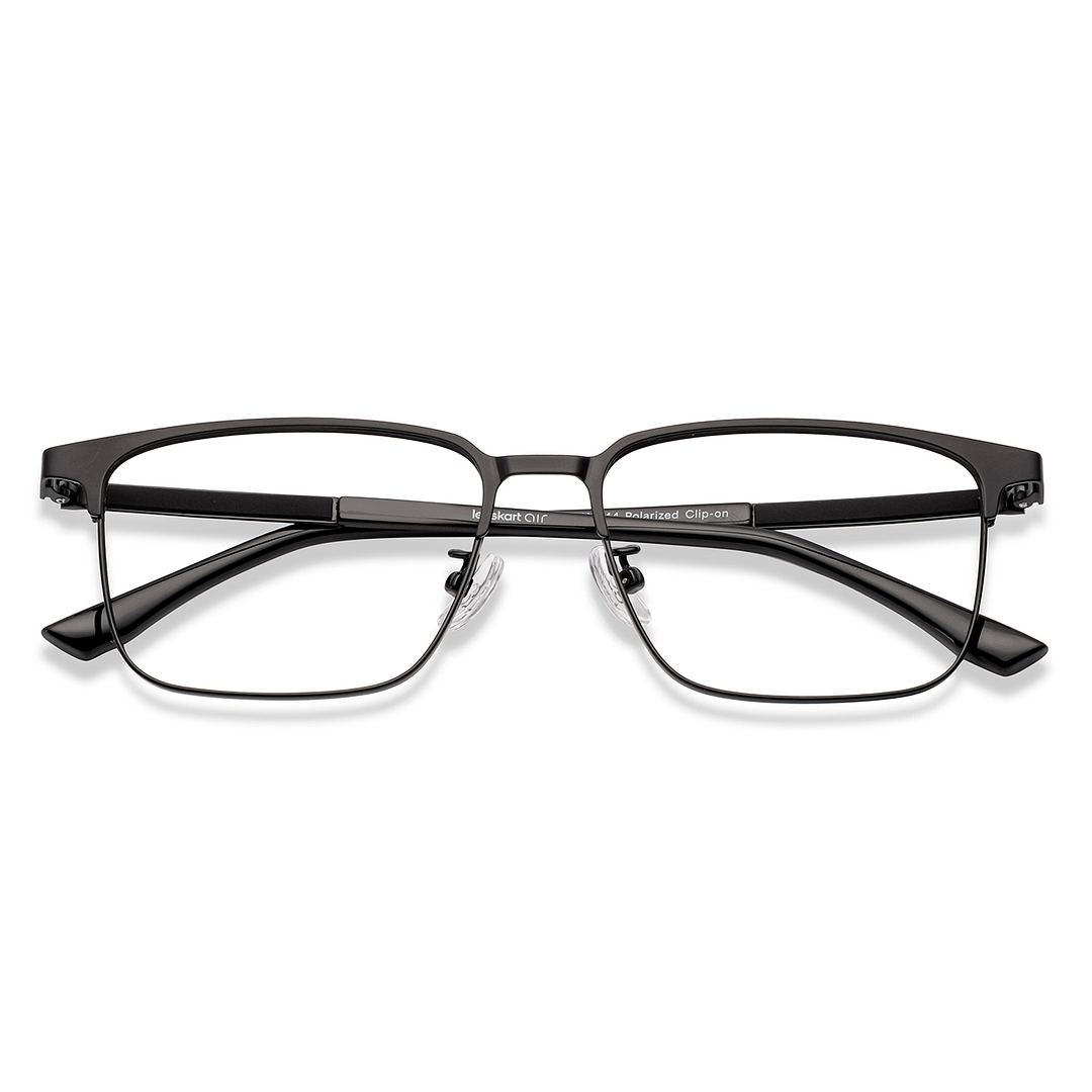 Lenskart Air Black Full Rim Clubmaster left side