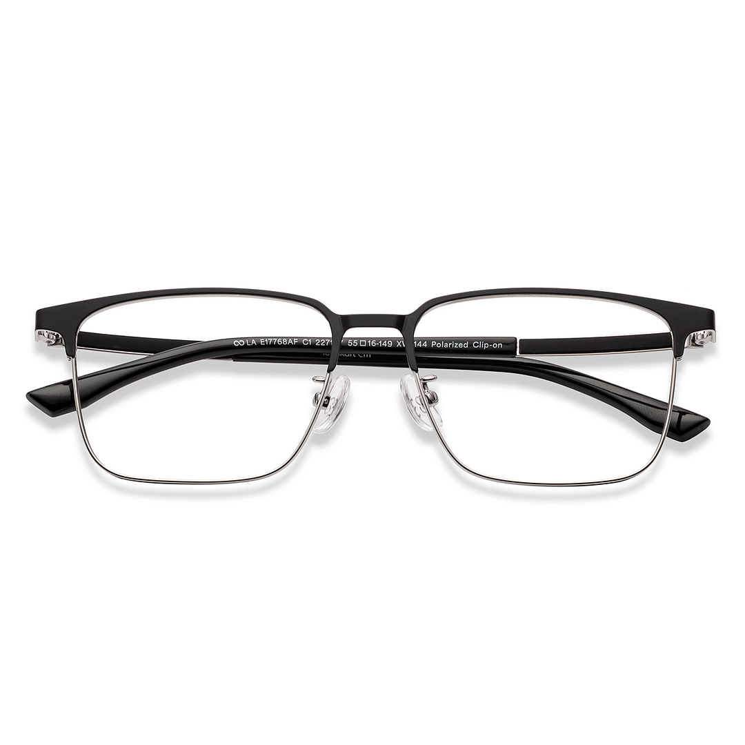 Lenskart Air Black Full Rim Clubmaster left side