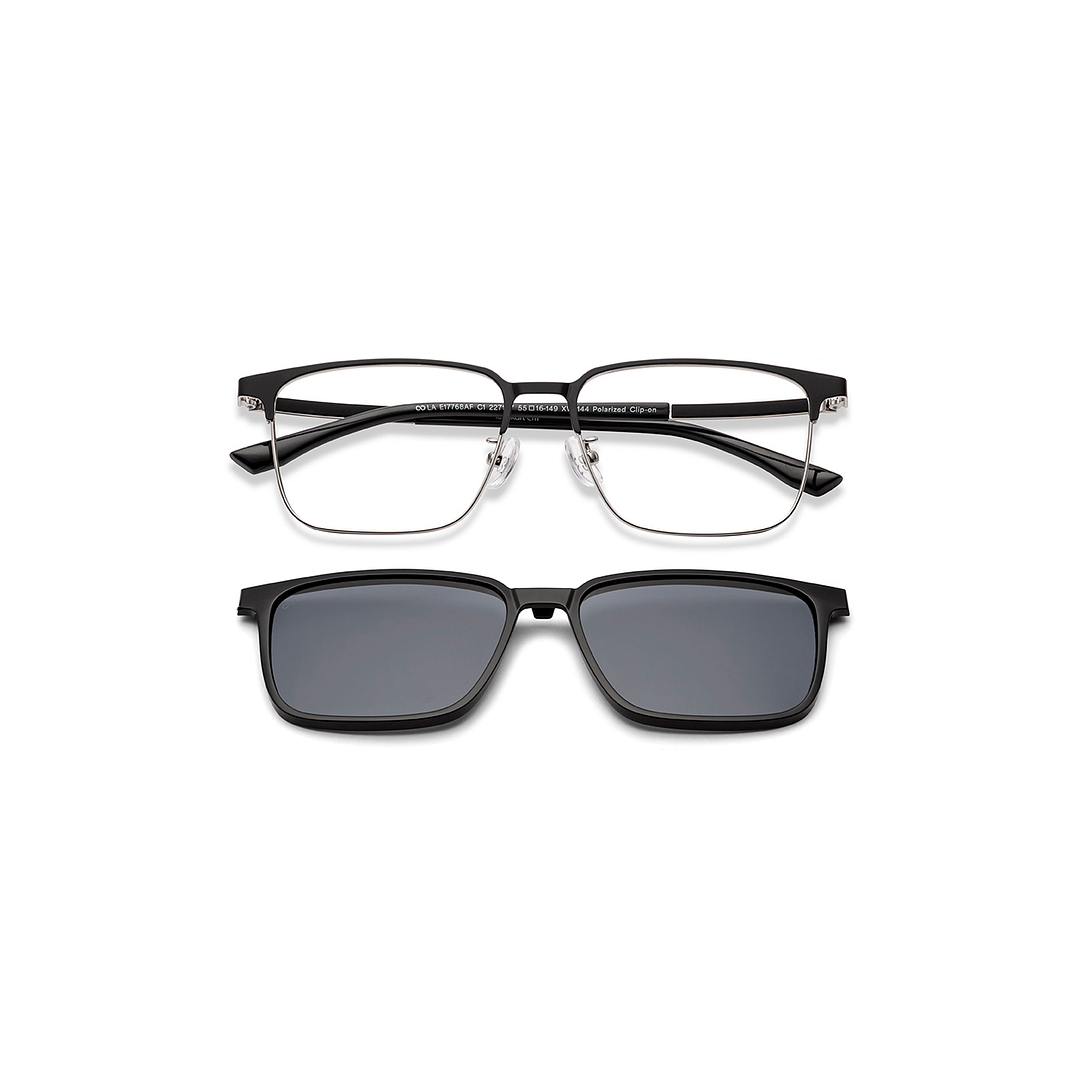 Lenskart Air Black Full Rim Clubmaster left side